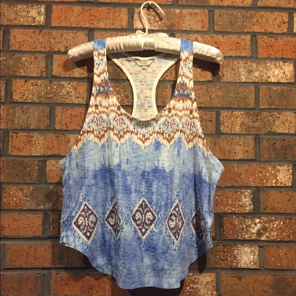 GUESS AZTEC PRINT RACER BACK TANK !!
